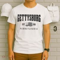 Gettysburg Pennsylvania 1780 Vintage American Flag Patriotic T-Shirt thumb 6