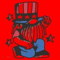 Gnome Patriot 4th Of July Santa Hat thumb 1