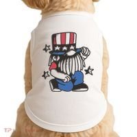 Gnome Patriot 4th Of July Doggie Tank thumb 0