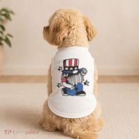 Gnome Patriot 4th Of July Doggie Tank thumb 2