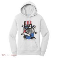 Gnome Patriot 4th Of July Women's Hoodie thumb 0