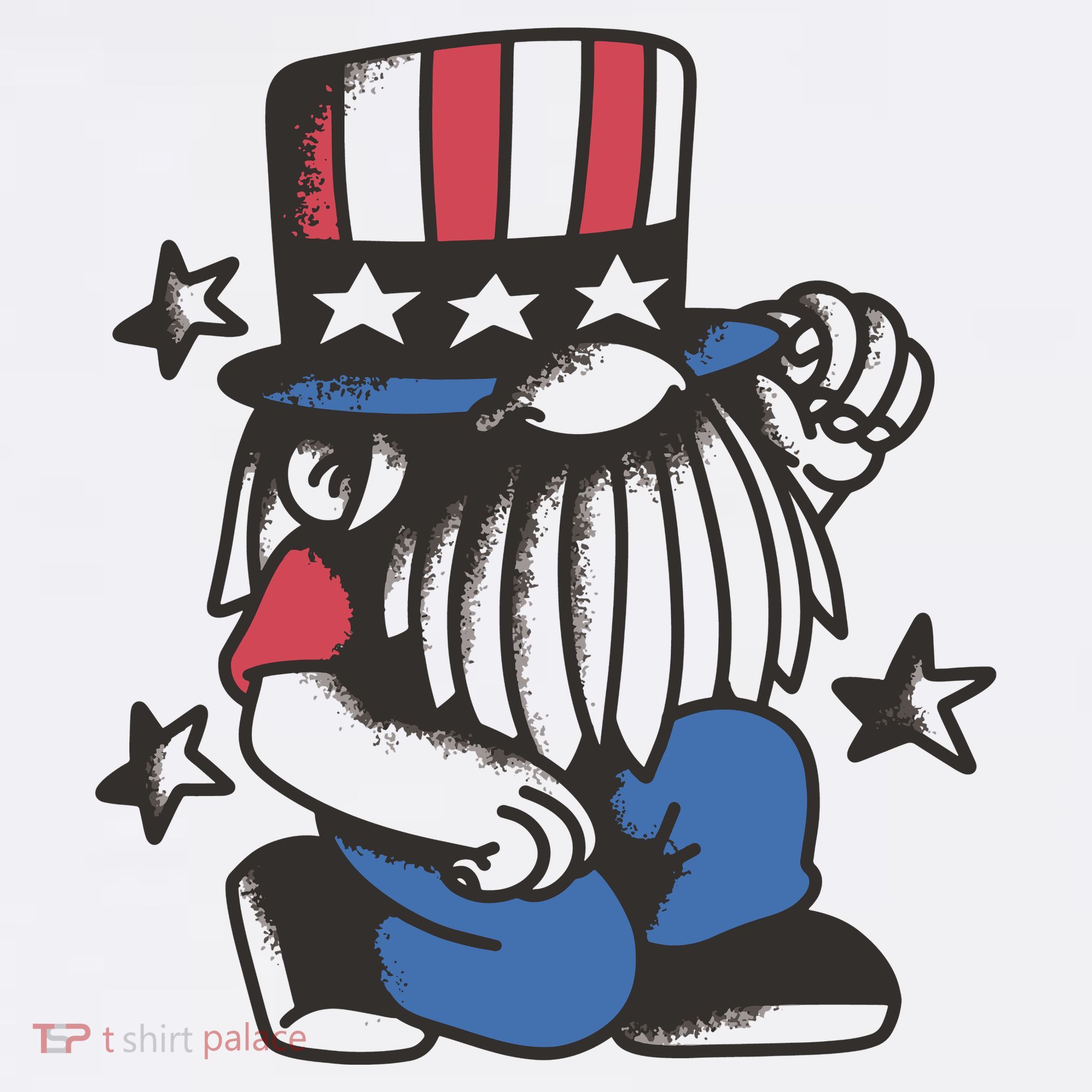 Gnome Patriot 4th Of July Women's Hoodie
