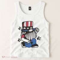 Gnome Patriot 4th Of July Tank Top thumb 2