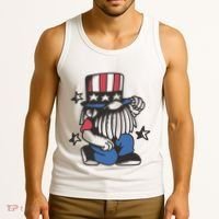 Gnome Patriot 4th Of July Tank Top thumb 3