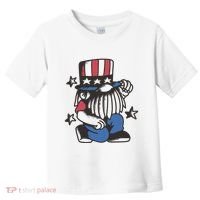 Gnome Patriot 4th Of July Toddler T-Shirt thumb 0