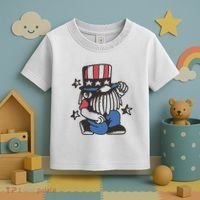 Gnome Patriot 4th Of July Toddler T-Shirt thumb 3