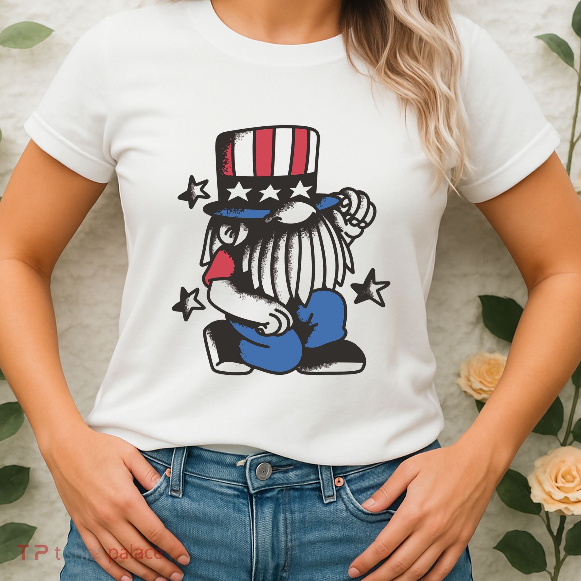 Gnome Patriot 4th Of July Women's T-Shirt