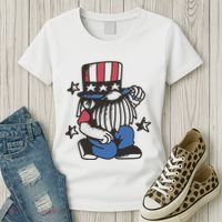 Gnome Patriot 4th Of July Women's T-Shirt thumb 3
