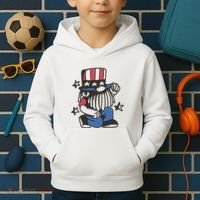 Gnome Patriot 4th Of July Kids Hoodie thumb 2