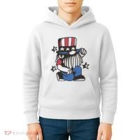 Gnome Patriot 4th Of July Kids Hoodie thumb 4