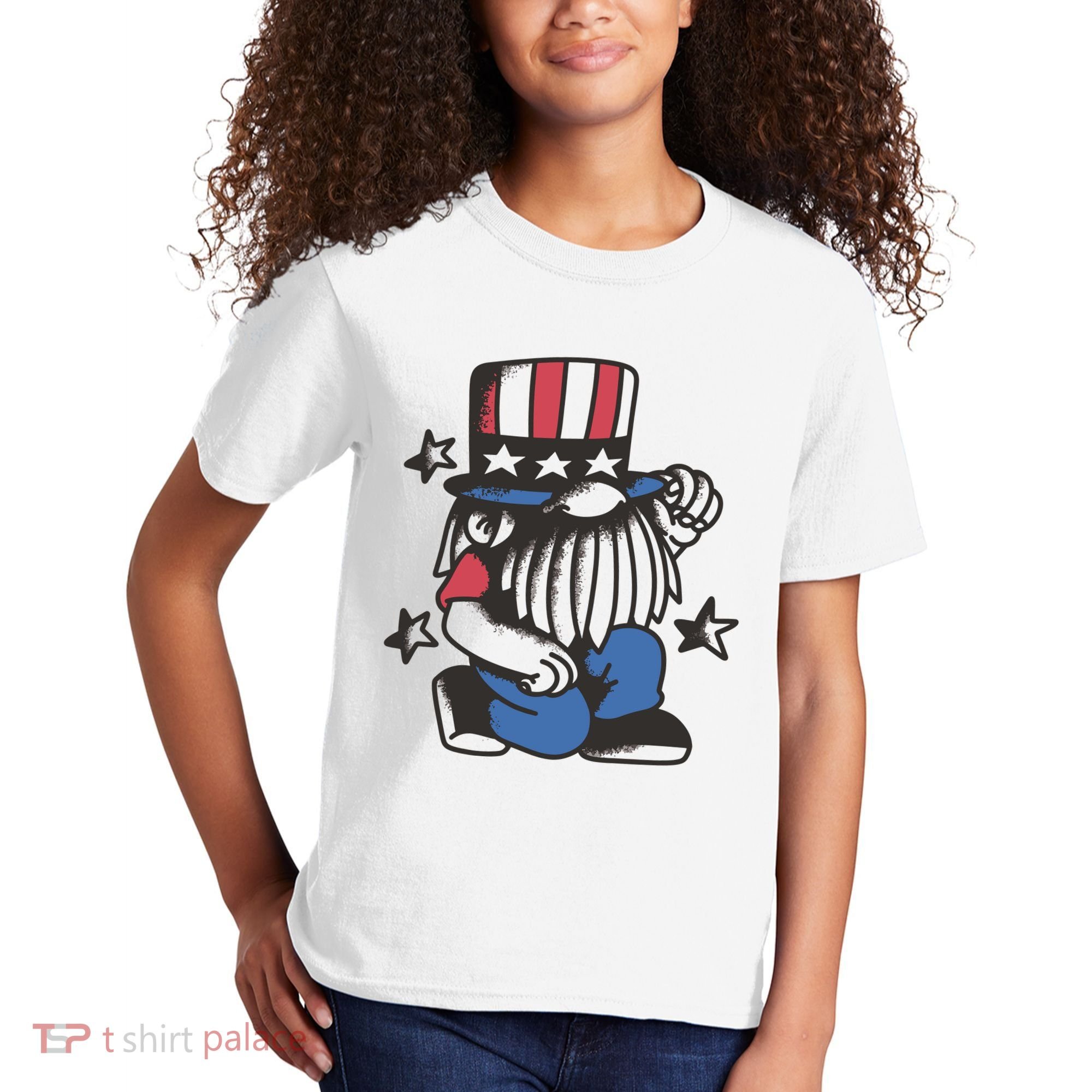 Gnome Patriot 4th Of July Kids T-Shirt