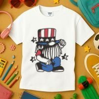 Gnome Patriot 4th Of July Kids T-Shirt thumb 3