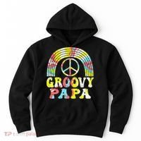 Groovy Papa 70s Aesthetic Nostalgia 1970s Retro Groovy Dad Hoodie thumb 0