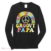 Groovy Papa 70s Aesthetic Nostalgia 1970s Retro Groovy Dad Long Sleeve Shirt thumb 0