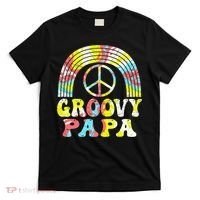 Groovy Papa 70s Aesthetic Nostalgia 1970s Retro Groovy Dad T-Shirt thumb 0
