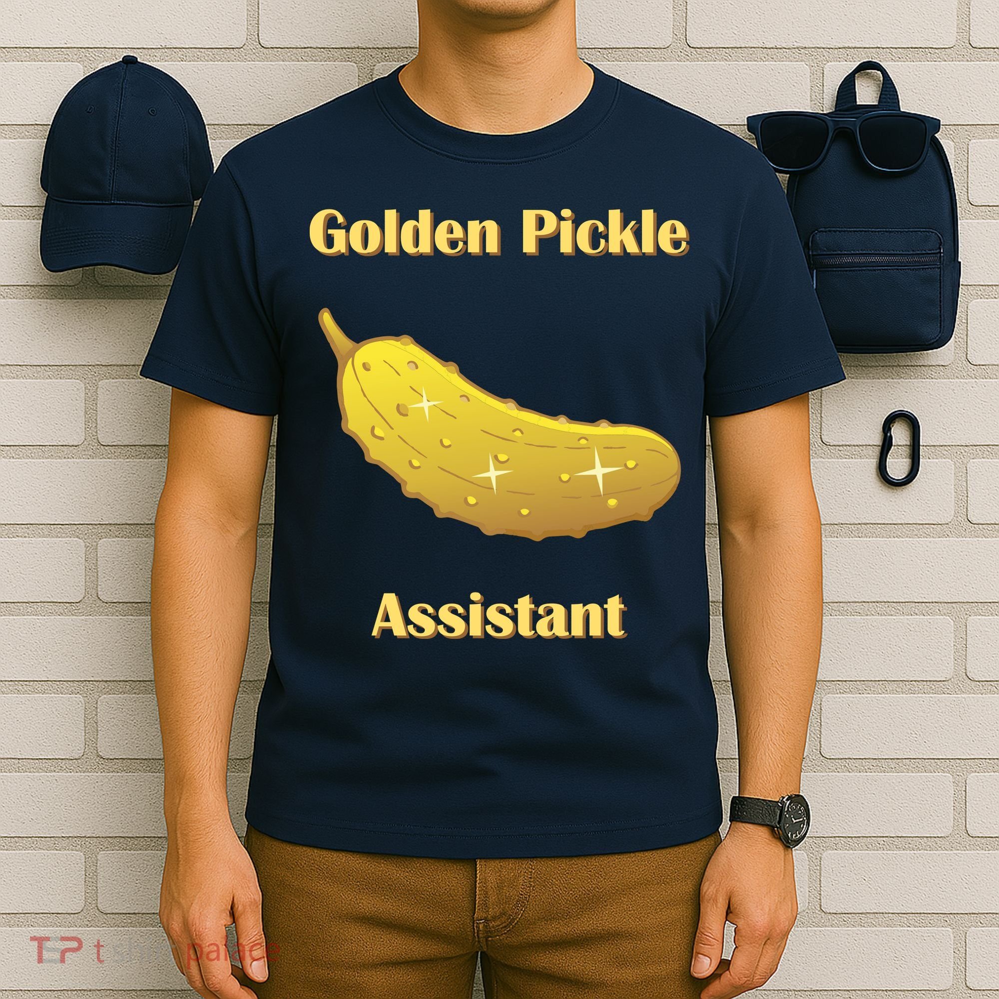 Golden Pickle Assistant | Golden Pickle | Fun Pickleball | Pickleball Award T-Shirt