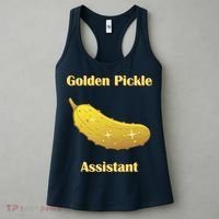 Golden Pickle Assistant | Golden Pickle | Fun Pickleball | Pickleball Award Women's Tank Top thumb 3