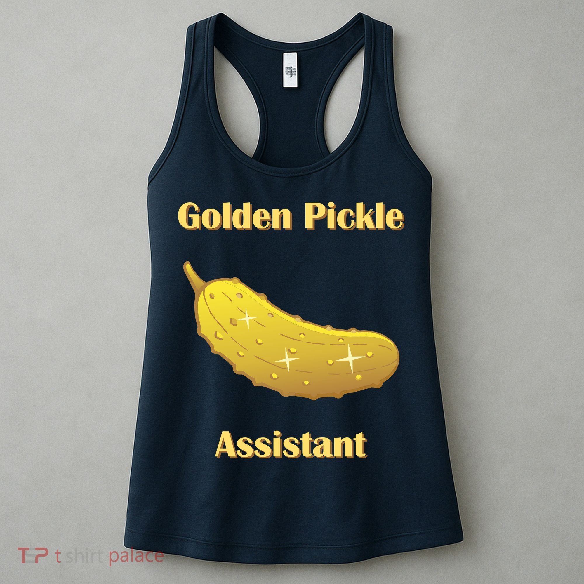 Golden Pickle Assistant | Golden Pickle | Fun Pickleball | Pickleball Award Women's Tank Top