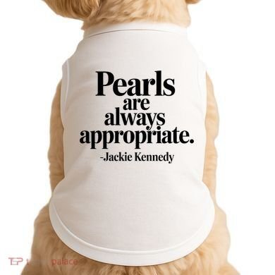 Groovy Pearls Are Always Appropriate Classic Pear Doggie Tank