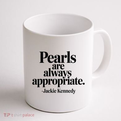 Groovy Pearls Are Always Appropriate Classic Pear Coffee Mug back