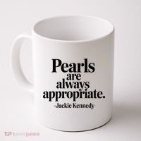 Groovy Pearls Are Always Appropriate Classic Pear Coffee Mug thumb 0