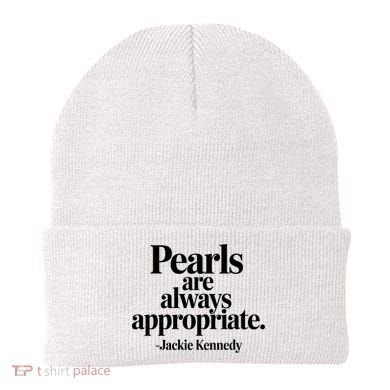 Groovy Pearls Are Always Appropriate Classic Pear Beanie