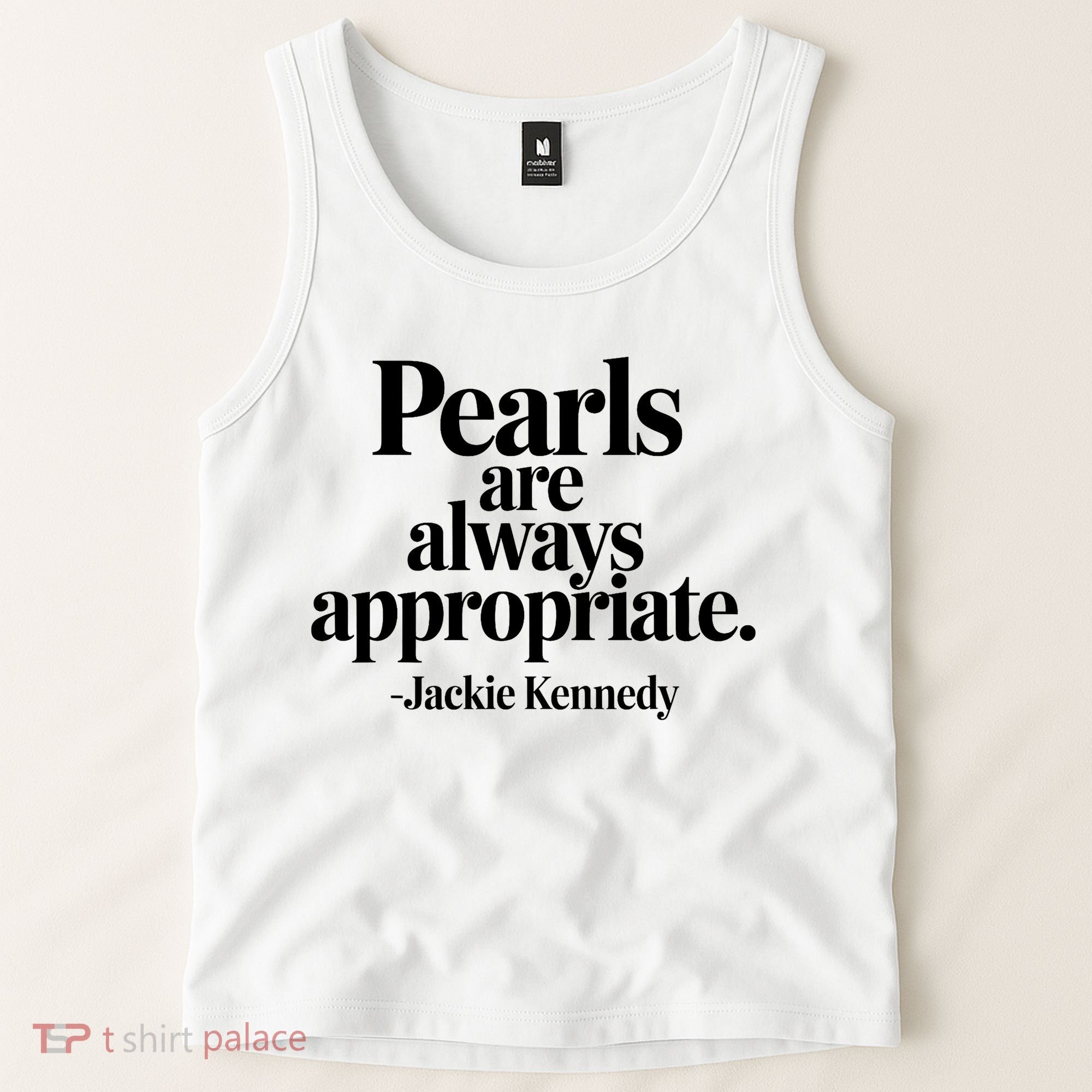 Groovy Pearls Are Always Appropriate Classic Pear Tank Top