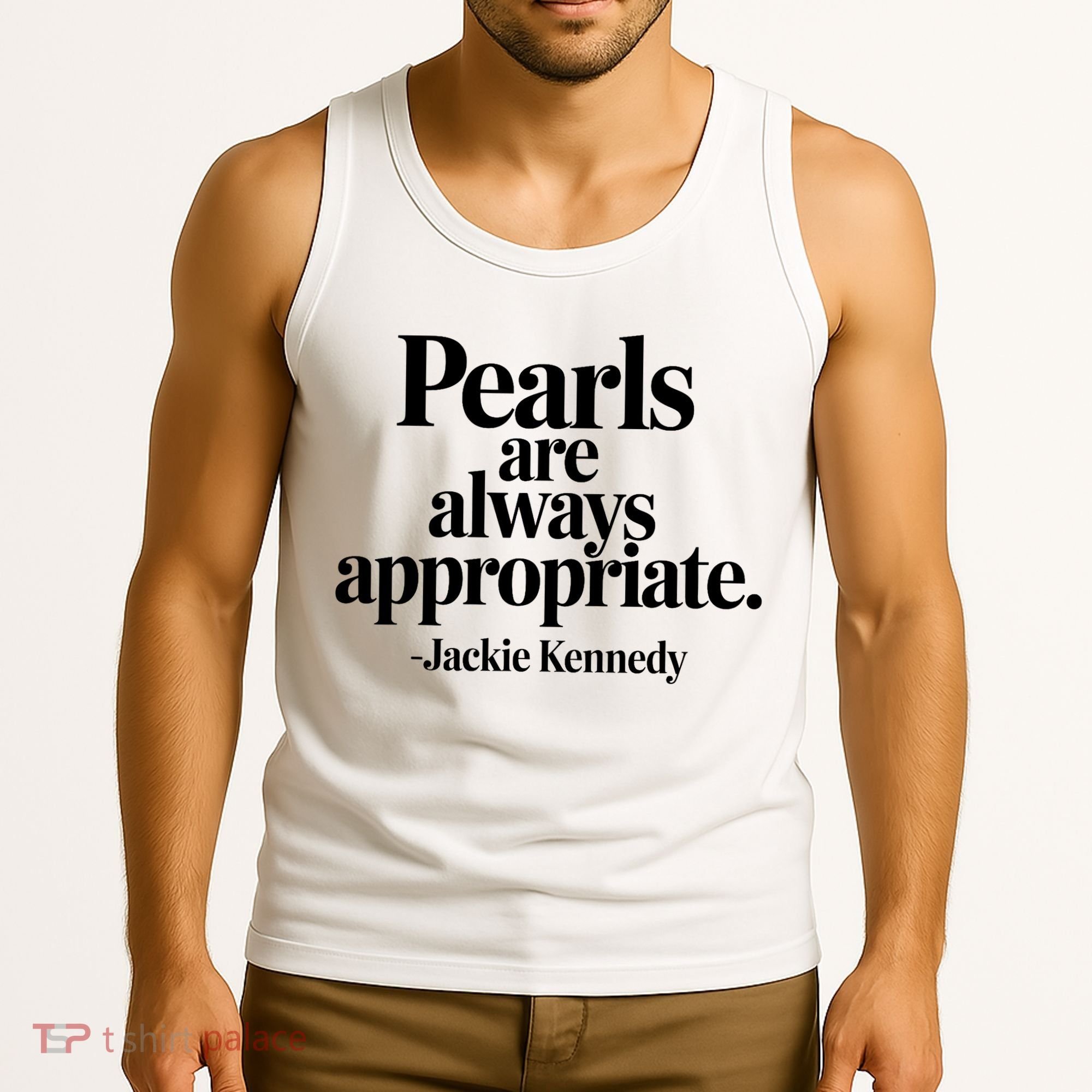 Groovy Pearls Are Always Appropriate Classic Pear Tank Top