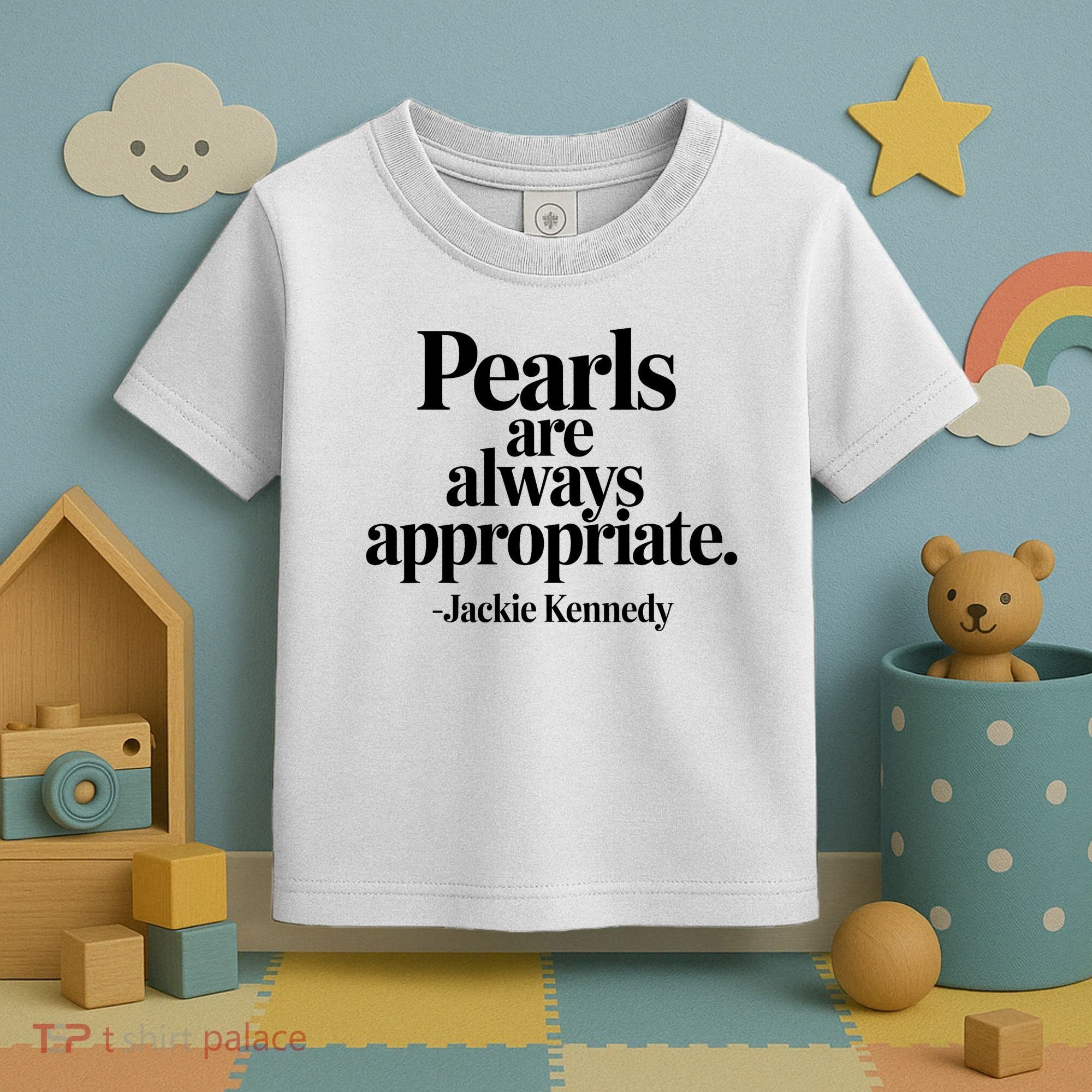 Groovy Pearls Are Always Appropriate Classic Pear Toddler T-Shirt