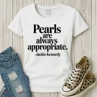 Groovy Pearls Are Always Appropriate Classic Pear Women's T-Shirt thumb 3