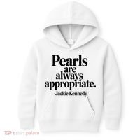 Groovy Pearls Are Always Appropriate Classic Pear Kids Hoodie thumb 0