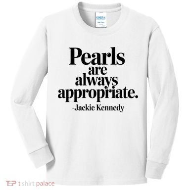 Groovy Pearls Are Always Appropriate Classic Pear Kids Long Sleeve Shirt