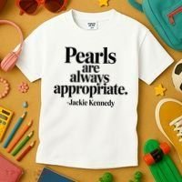 Groovy Pearls Are Always Appropriate Classic Pear Kids T-Shirt thumb 3