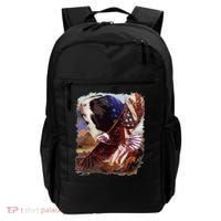 Guinea Pig American Flag 4th July Independence Eagle Backpack thumb 0