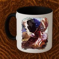 Guinea Pig American Flag 4th July Independence Eagle Coffee Mug thumb 2