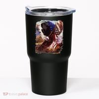 Guinea Pig American Flag 4th July Independence Eagle Tumbler thumb 0
