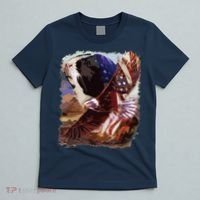 Guinea Pig American Flag 4th July Independence Eagle T-Shirt thumb 5