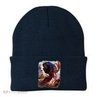 Guinea Pig American Flag 4th July Independence Eagle Beanie thumb 0