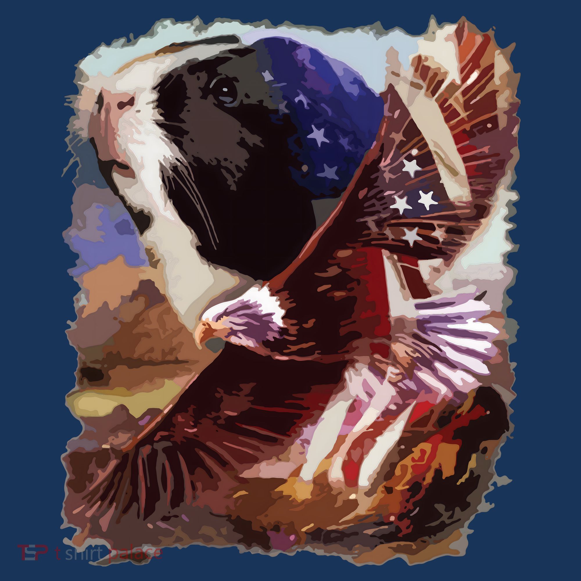 Guinea Pig American Flag 4th July Independence Eagle Women's Tank Top