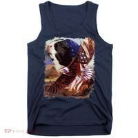 Guinea Pig American Flag 4th July Independence Eagle Tank Top thumb 0