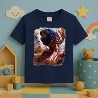 Guinea Pig American Flag 4th July Independence Eagle Toddler T-Shirt thumb 3