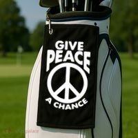 Give Peace A Chance Golf Towel thumb 2