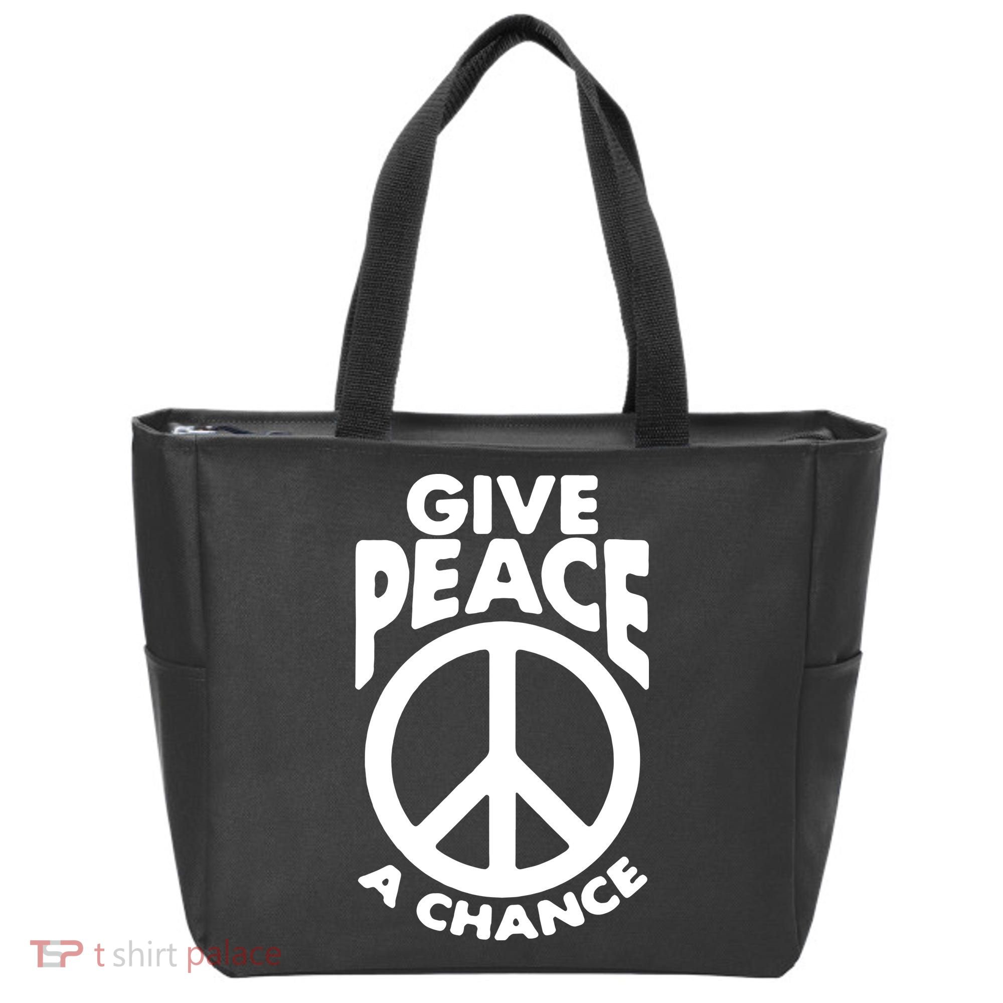 Give Peace A Chance Tote Bag
