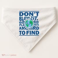 Good Planets Are Hard To Find Earth Day USA-Made Doggie Bandana thumb 0
