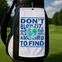 Good Planets Are Hard To Find Earth Day Golf Towel thumb 2