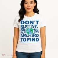 Good Planets Are Hard To Find Earth Day Women's T-Shirt thumb 4