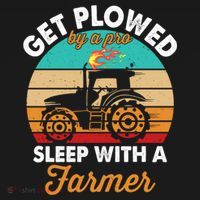 Get Plowed By A Pro Sleep With A Farmer Tractor Farming Great Gift Women's Hoodie thumb 2