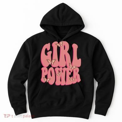 Girl Power Butterfly Retro Hoodie