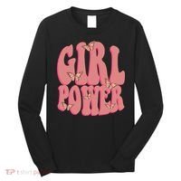 Girl Power Butterfly Retro Long Sleeve Shirt thumb 0