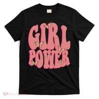 Girl Power Butterfly Retro T-Shirt thumb 0
